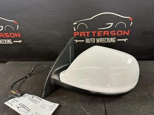 10-12 AUDI Q7 DRIVERS LEFT POWER HEATED SIDE VIEW DOOR MIRROR IBIS WHITE LY9C