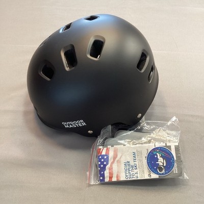 OutdoorMaster Multi-Sport Helmet Matte Black OM-SKB Biking Skate Scooter M NEW