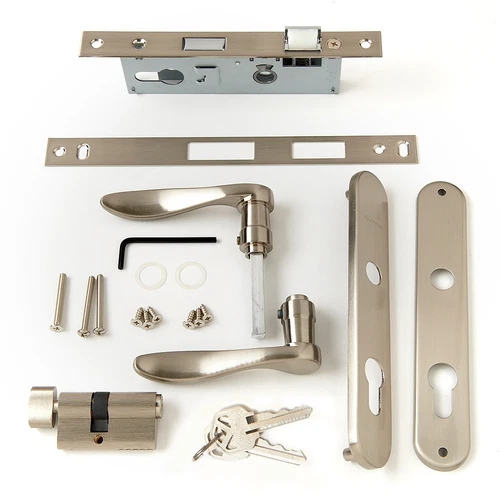 Anderson Handle Set Classic Style For Storm & Screen Door - Nickel - # 41598