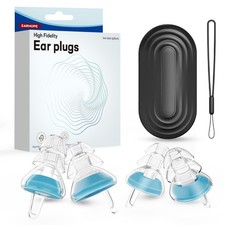 EARHOPE Concert Ear Plugs, 2 Pairs High Fidelity Earplugs with Carrying Case ...