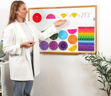 178 PSC Magnetic Fraction Tiles Fraction Circles Decimals Percentages Fraction