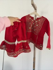 Adorable Eid Outfit Baby Girl 6-9 Month Pakistani Shalwar Kameez Sharara