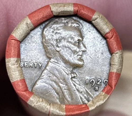 LINCOLN WHEAT CENT ROll 1909-1958 With 1929 S Wheat Ender (311)