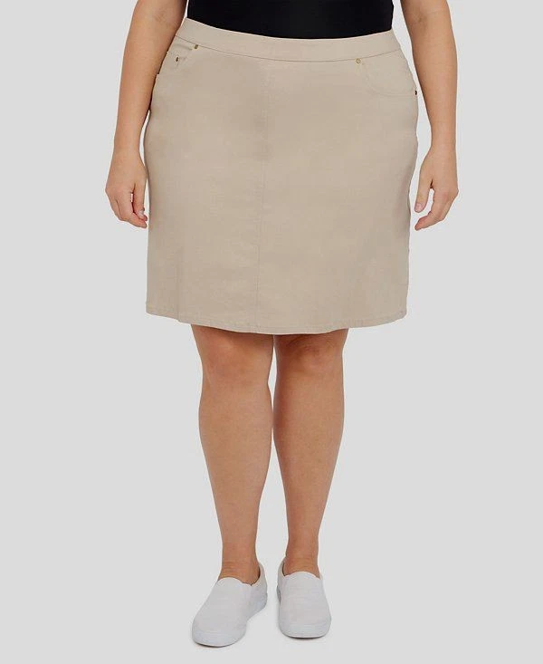 Time and Tru Women's and Women's Plus Size Palm Crochet Coverup Skirt