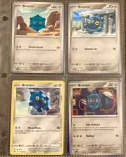 Bronzor and Bronzong Collectable Card Page, x8 Cards! Perfect Gift!
