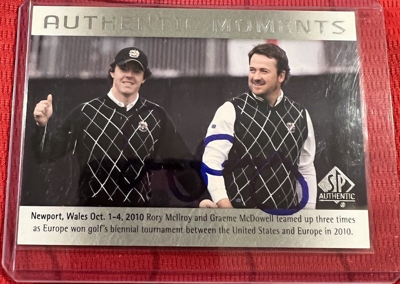 Rory McIlroy Upper Deck 10/1-10/4 2010 Autographed Card # 71.