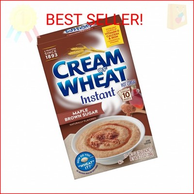Cream of Wheat Instant Hot Cereal, Maple Brown Sugar, 1.23 Ounce, 10 Packets