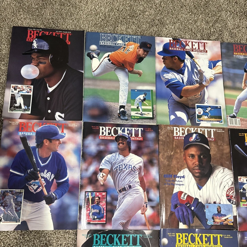Lot of 34 Beckett Baseball Card Monthly Magazines 1993-1996A-Rod Robinson - Image 2 of 4
