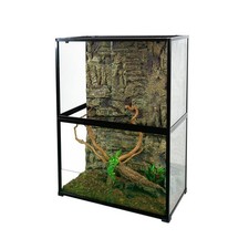 REPTIZOO 135 Gallon Glass Reptile Terrarium Tank, 36" x 18" x 48" Wide  Tall...