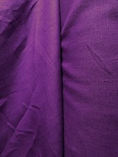 PLUM PURPLE 100 Linen Fabric 56 in. Sold By The Yard
