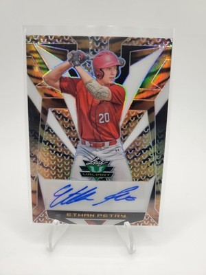 2023 Leaf Eclectic - Valiant Ethan Petry #V-EP1 Tiger Stripe Prismatic 1/3 AU