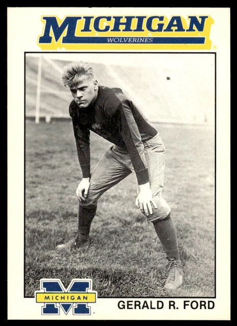 1989 Michigan Wolverines All-Time Team #10 Gerald R. Ford