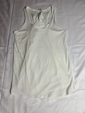 Lululemon White Sleeveless Tank Top Flow Racerback Size 2