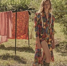 Doen Nicolette Dress in Countryside Patchwork Print