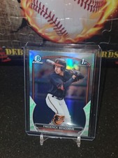 2023 Bowman Frederick Bencosme 1st Chrome Lunar Glow Refractor Orioles BCP-35