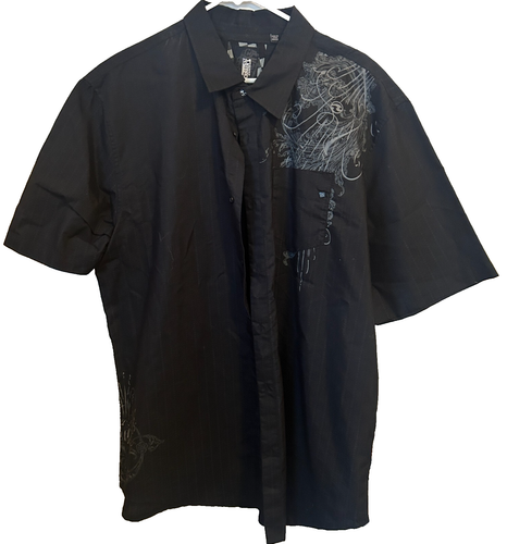 Ocean Current Men's Black Button Down Cotton Blend Shirt, Sz. XXL-NWOT - 第 1/7 張圖片
