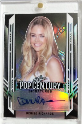 2022 Leaf Pop Century Denise Richards Autograph Silver SSSP #4/10