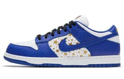 Supreme × Nike SB Dunk Low OG QS Gold Stars DH3228-100 Men