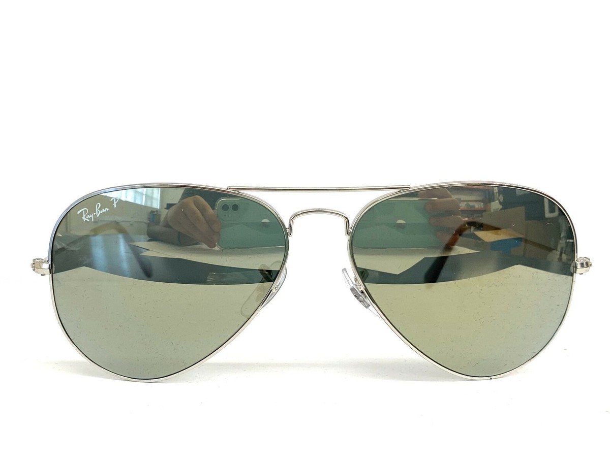 Ray-Ban Aviator Classic Sunglasses - Polished Silver Frame 