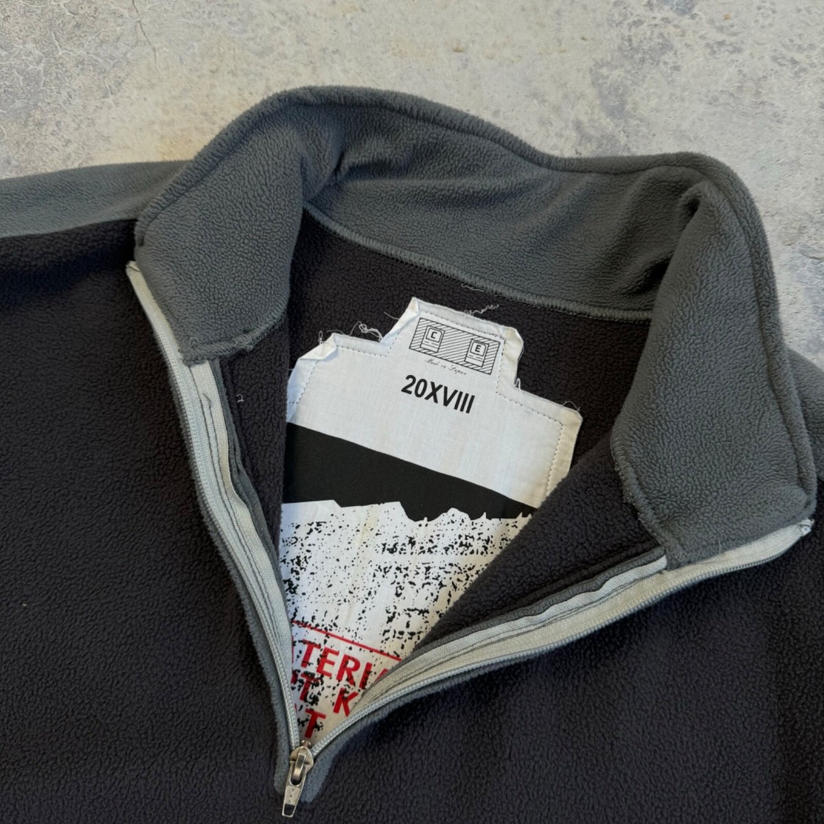 CAV EMPT 20XVIII FLEECE 1/4 ZIP PULLOVER SWEATSHIRT CREWNECK ADULT