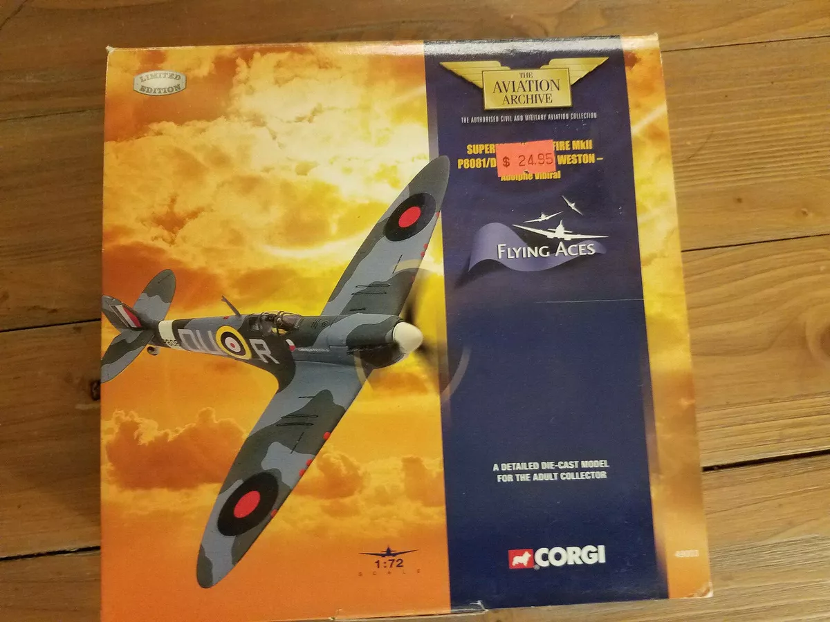 Corgi Spitfire Mk II P8081/DU-R Weston Vibiral Aviation Archive 1/72