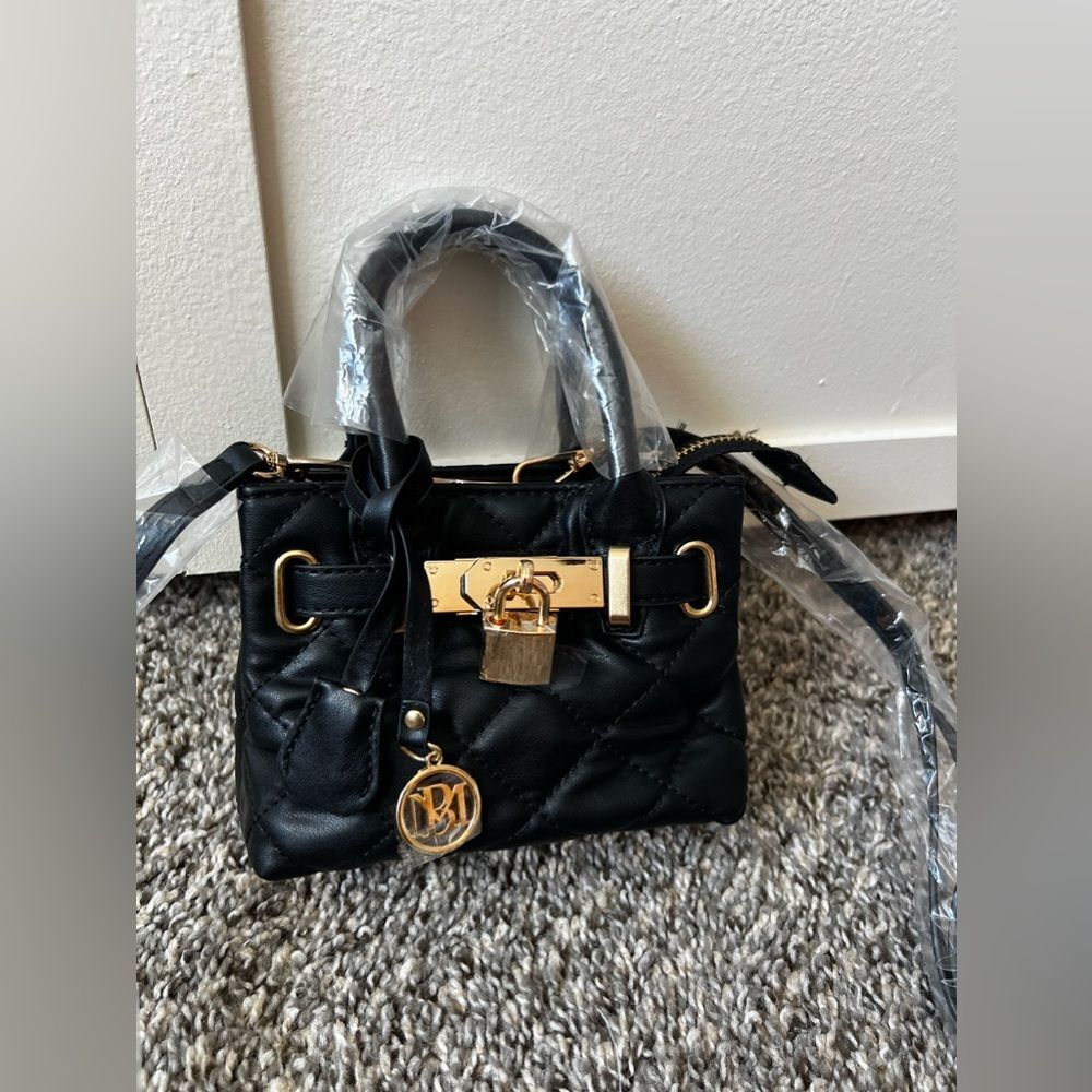 Studio Badgley Mischka NWT Mini Diamond Quilted Tote With  display picture 2
