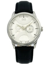 Dolce & Gabbana Twin Tip DW0695 Men's Classic sleek silver White dial Watch