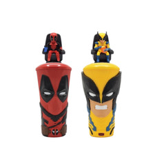 Taza de película Marvel Deadpool & Wolverine 32 oz. Con Topper Nuevo