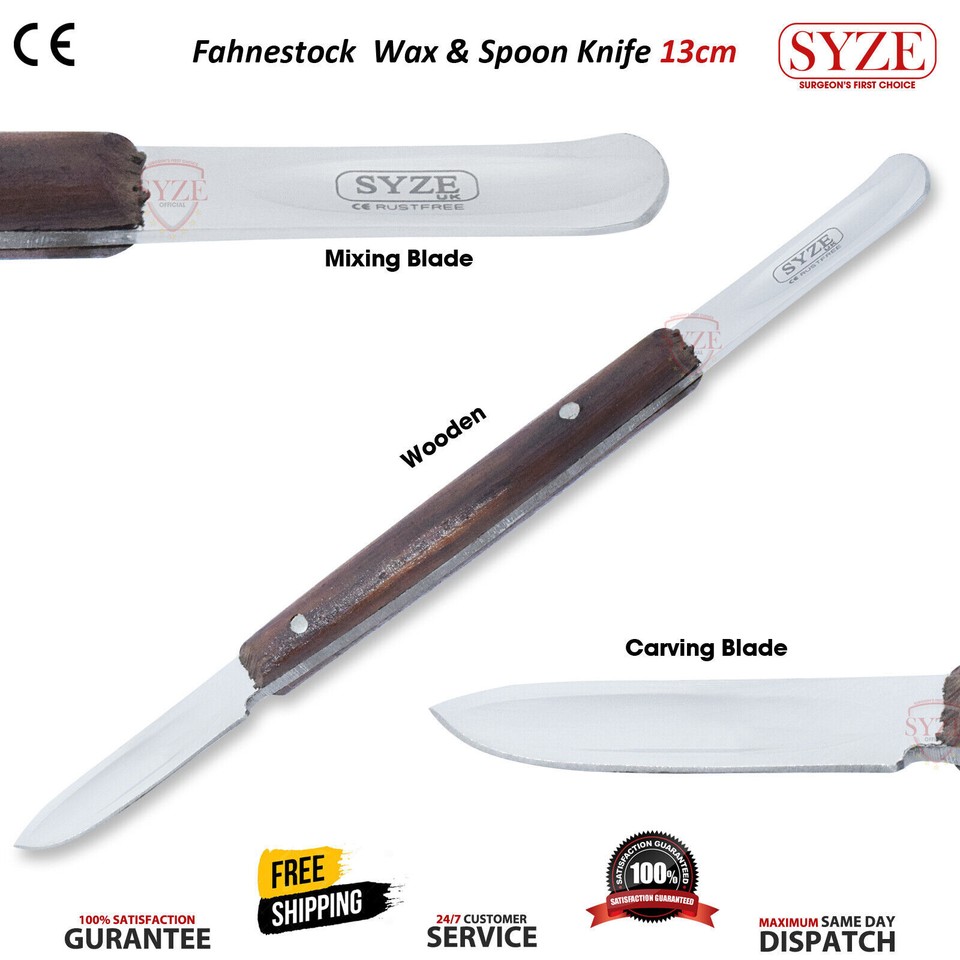 Spatule Alginates & Couteaux Cire Dentaire - Acier Inoxydable, Pour Laboratoire Dentaire