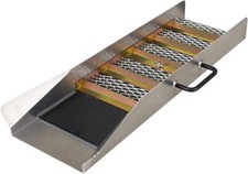 Portable 30-Inch Aluminum Sluice Box with Removable Rifles for Gold Prospects