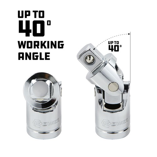Powerbuilt 7 Pc. Socket Adapter and Universal Joint Set - 640859 - Picture 4 of 5