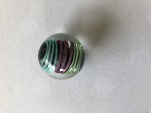 1 x handgefertigter Marmor ""CURLICUE"" 16 mm traditionelles Kinderspiel/Sammlerstück - Bild 4 von 5