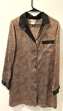 Women's Inner Most Size Large Animal Print Satin Pajama/Lounge Set Easy Care