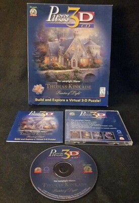 Seltenes Abenteuerspiel Big Box Puzz 3D THOMAS KINKADE THE LAMPLIGHT MANOR PC CD-Rom