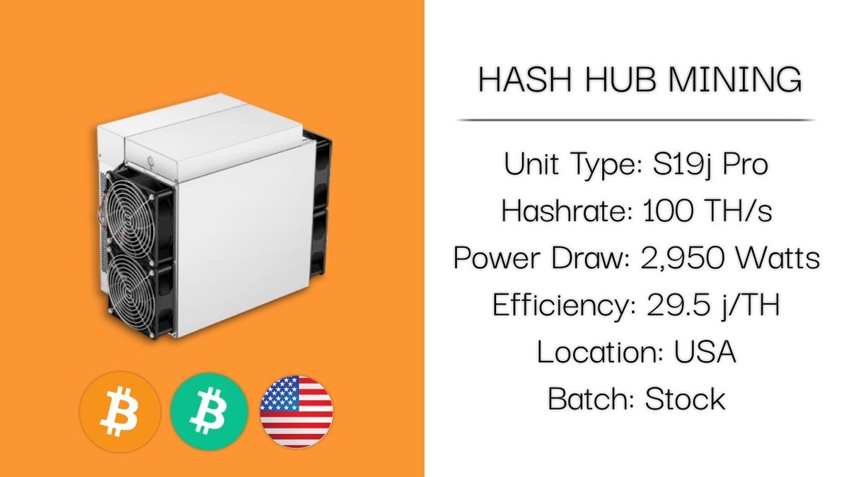 NEW Bitmain S19j Pro 100TH Bitcoin Miner - Located In USA