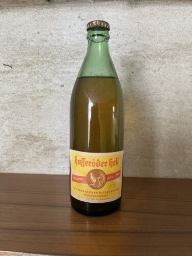 Alte Flasche Hasseröder Bier Bierbrauerei Wernigerode  VEB DDR ungeöffnet - Bild 1 von 9