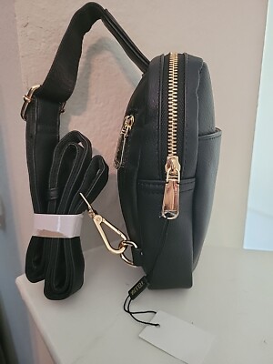 Telena Small Sling Bag Unisex Vegan Leather Fashionable Versatile Pack Crossbody