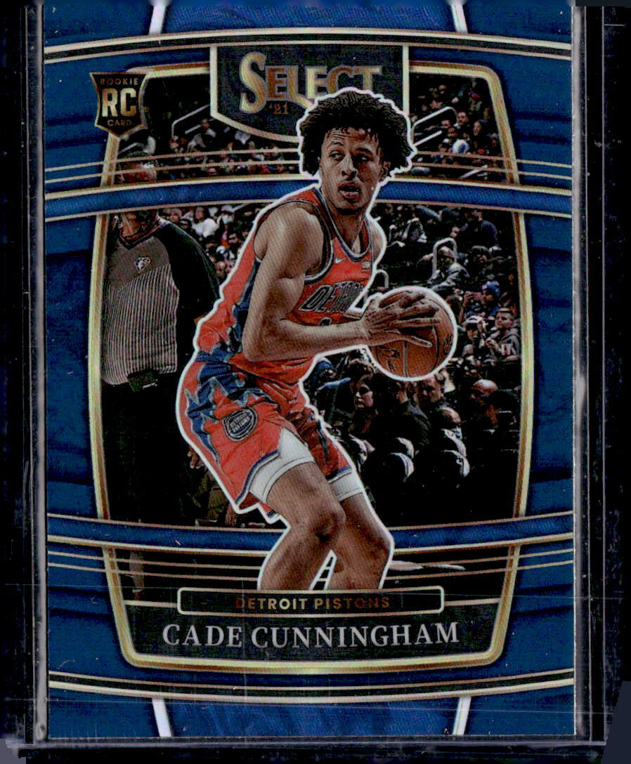 2021-22 Panini Select #11 Cade Cunningham Blue Prizms