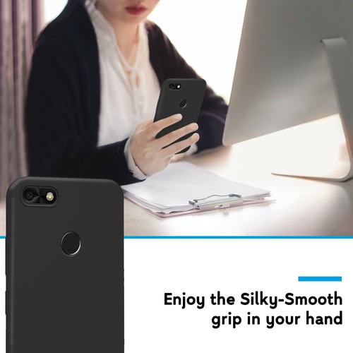Cover Custodia Silicone Morbido Slim Soft per Huawei Y6 Pro 2017 Nero - Foto 7 di 8