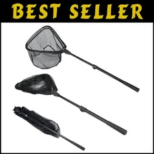 Compact Retractable Fishing Net with Telescopic Handle - Perfect for All Anglers
