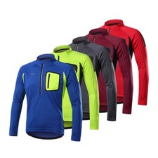 Radtrikot Herren Pro Team Langarm Fahrrad Mesh Stoff Jersey Atmungsaktiv