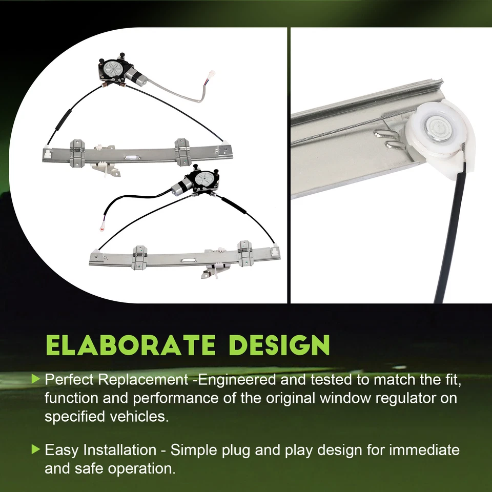 Regulador de ventana eléctrica delantero izquierdo derecho con motor para Suzuki Grand Vitara 1999-05 Foto 4 de 4