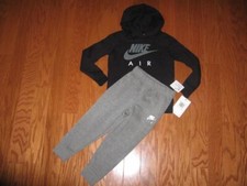 Nike Boys Pullover Hoodie  Jogger Pants Set 18M/24M/2T/3T/4T NWT