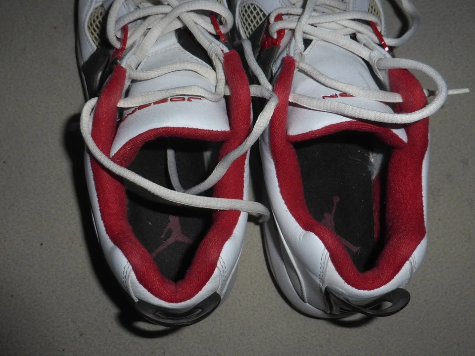 NIKE AIR JORDAN TRUNNER Q4 WHITE VARSITY RED 343408-162 SHOES SIZE 10.5 RARE - Изображение 4 из 4