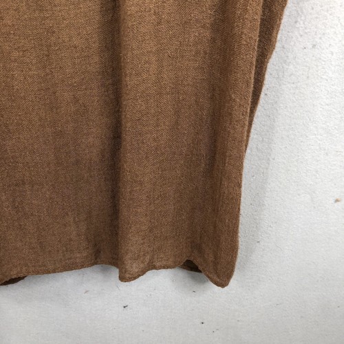 Lagenlook Maxi Womens Large Brown Wide Weave Boho Artsy Ethic Beach Airy - Picture 24 of 24