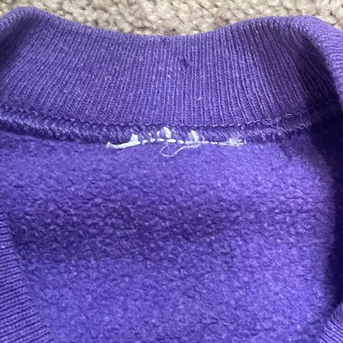 Vintage 80's Cape May Pullover Crewneck Sweatshirt Kids Youth Medium Purple - Picture 4 of 9
