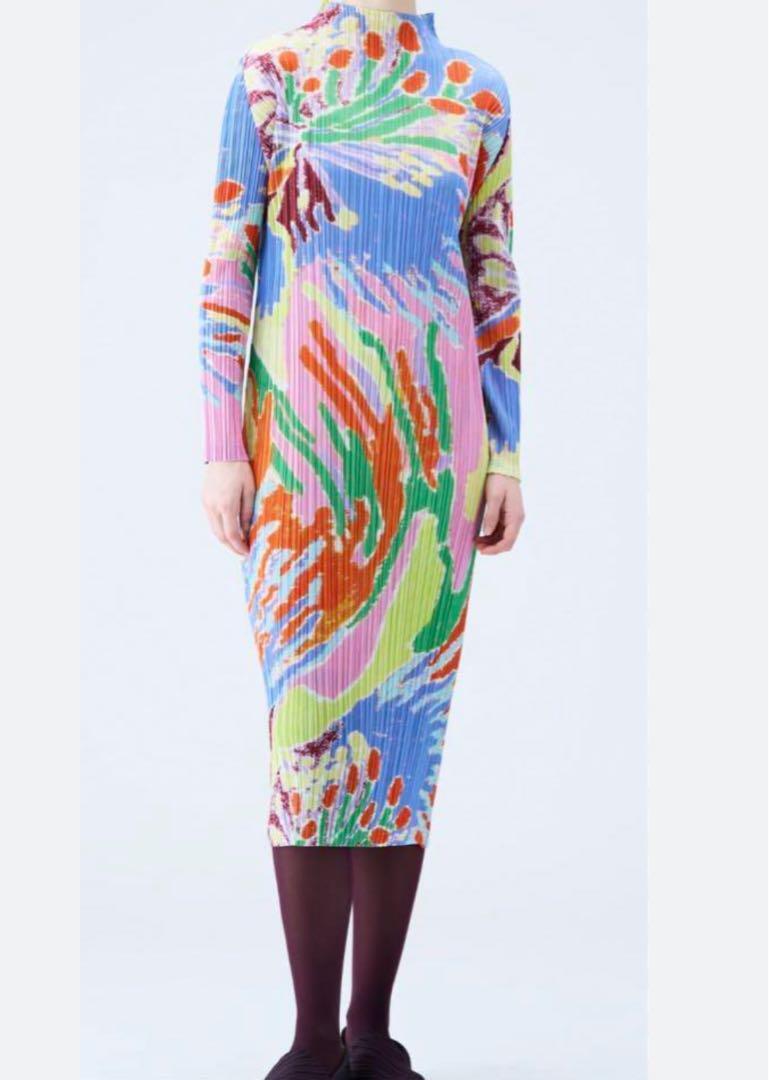 PLEATS PLEASE ISSEY MIYAKE FROSTY FOREST Dress 3 New | eBay