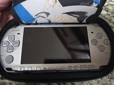 Sony PSP 3001 Silver Console Bundle – Mint! 4 Games + 4 UMD Movies, New Battery