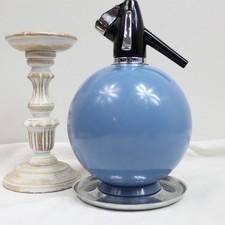 Vintage 1970s/80's Sparklets Soda Syphon. Globemaster in Wedgewood Blue.