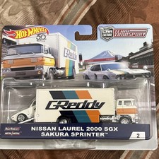 Hot Wheels Car Culture Team Transport Nissan Laurel 2000 Sgx Sakura Sprinter 2
